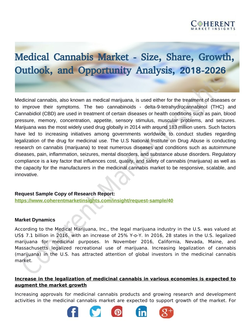 medical cannabis market size share growth medical