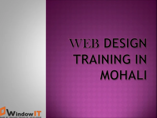 web design training in mohali