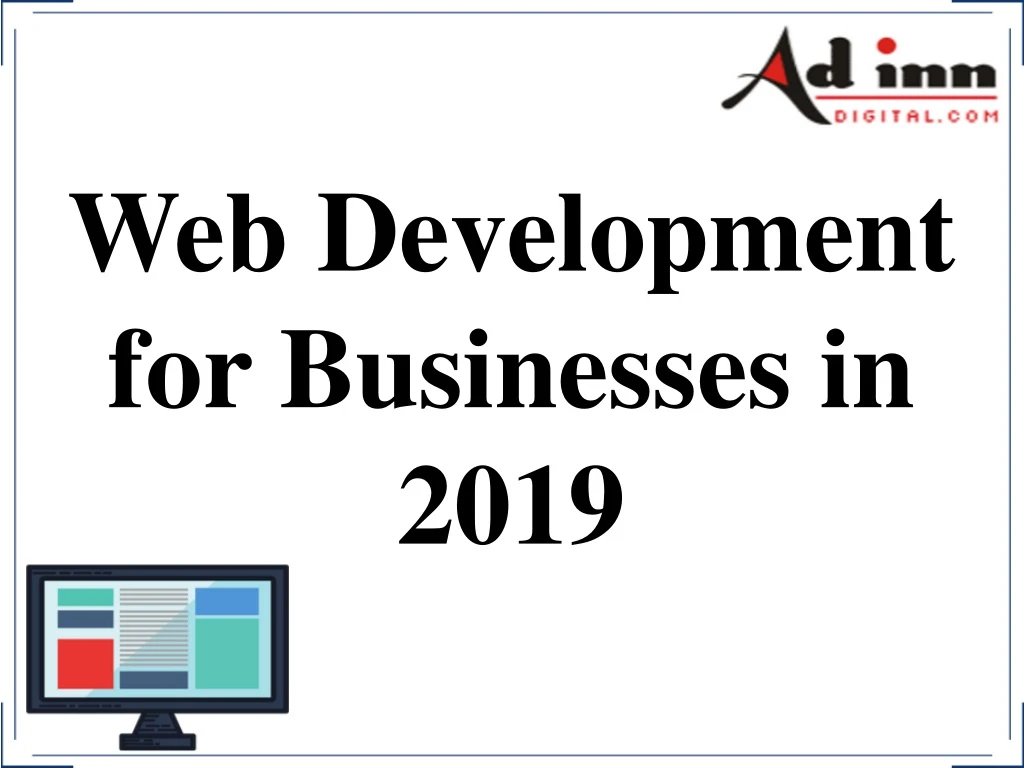web development for businesses in 2019