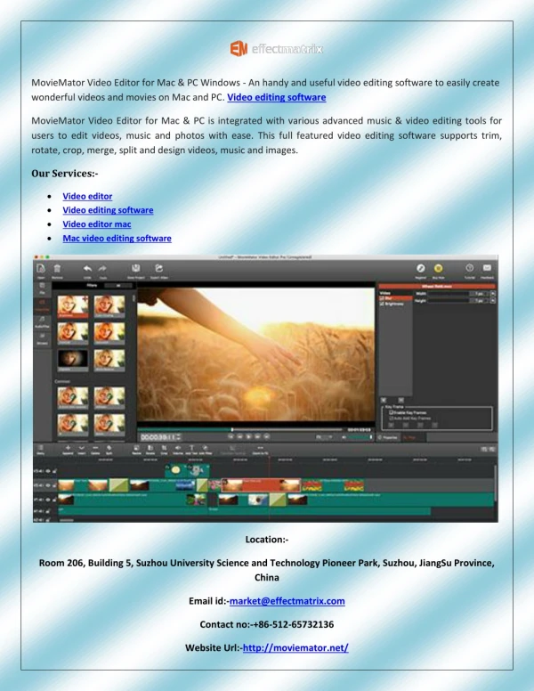 Mac video editing software