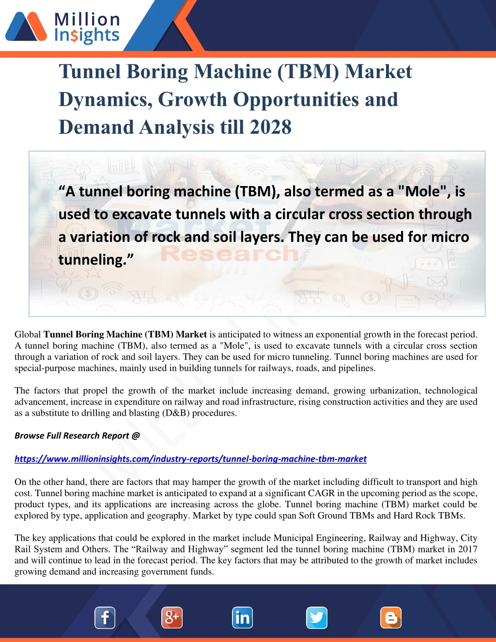 tunnel boring machine tbm market dynamics growth