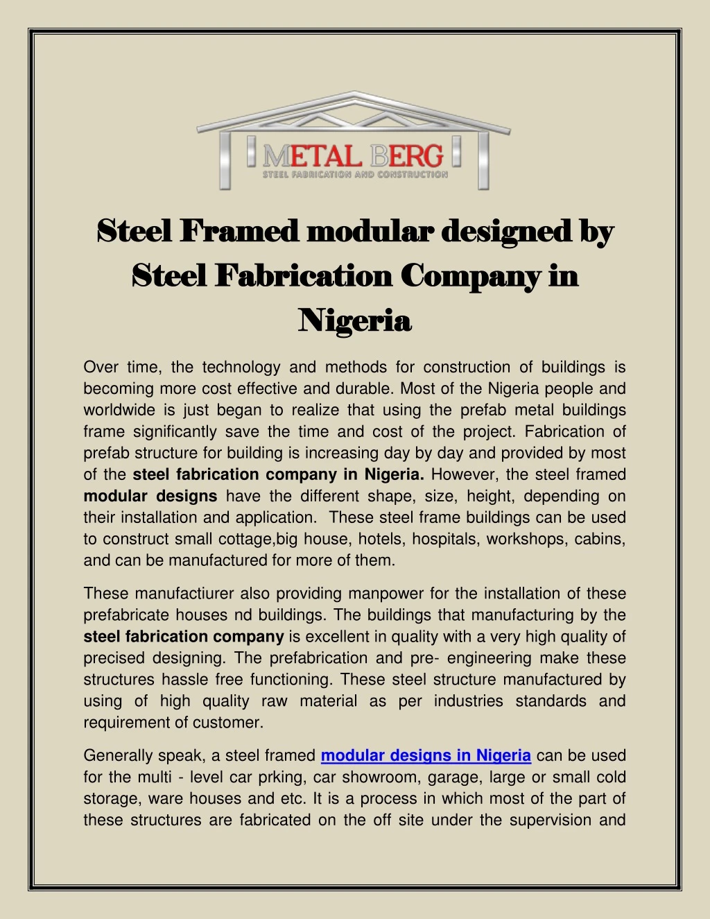 steel framed modular designed by steel framed