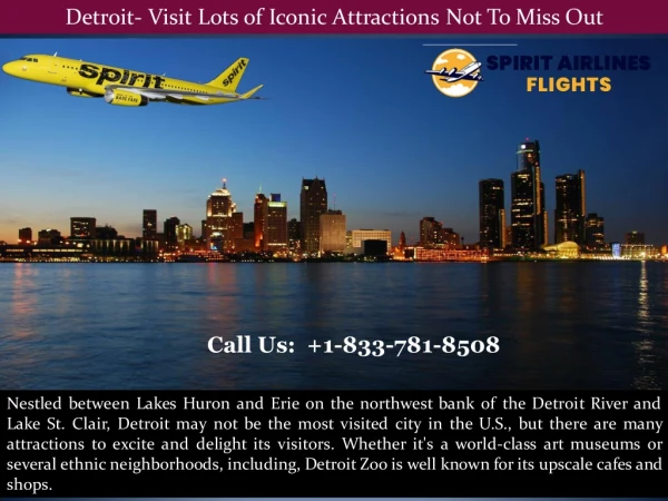 Detroit- Visit Lots of Iconic Attractions Not To Miss Out