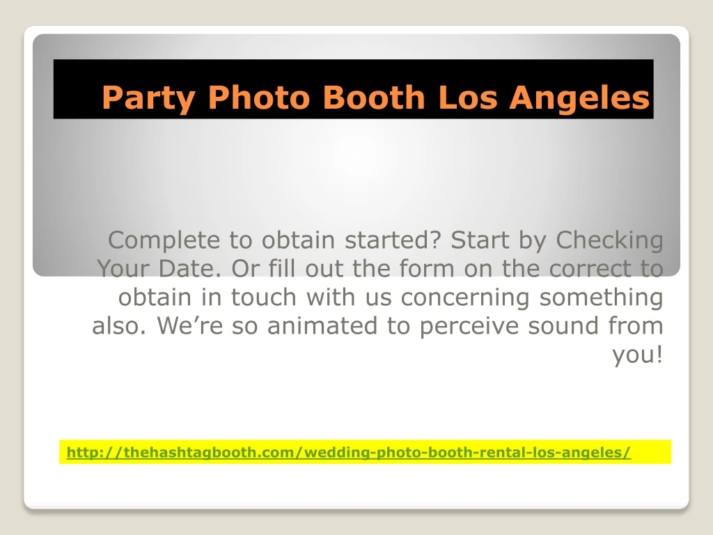 party photo booth los angeles