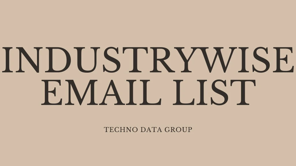 industrywise email list