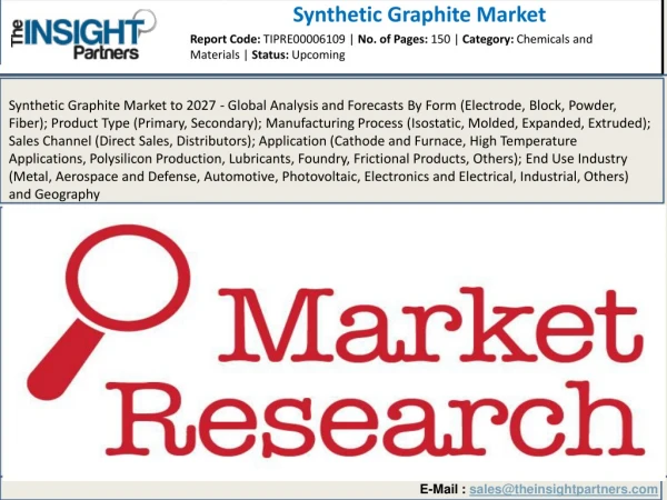 Synthetic Graphite Market: Growth, Provides Analysis on Supply, Market Size, Import and Export, Competition