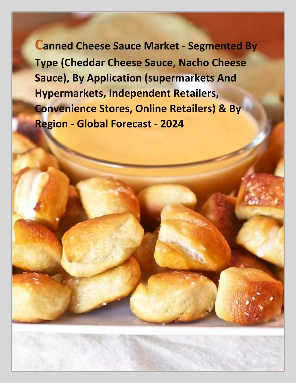 c anned cheese sauce market segmented by type