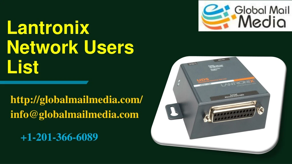 lantronix network users list