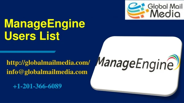 ManageEngine Users List