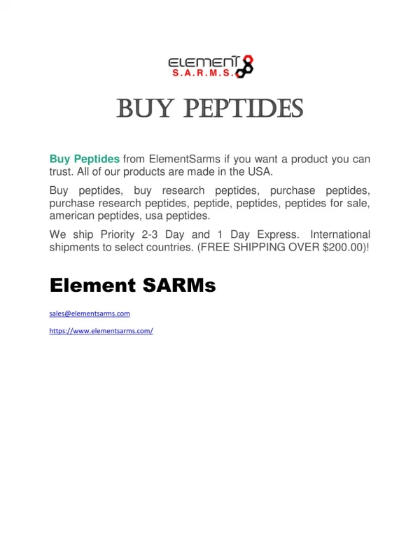 Buy Peptides