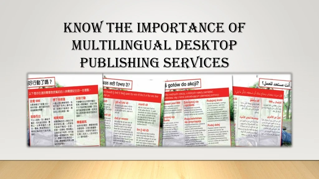 know the importance of multilingual desktop