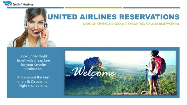Deals & Offers on United Airlines Reservations