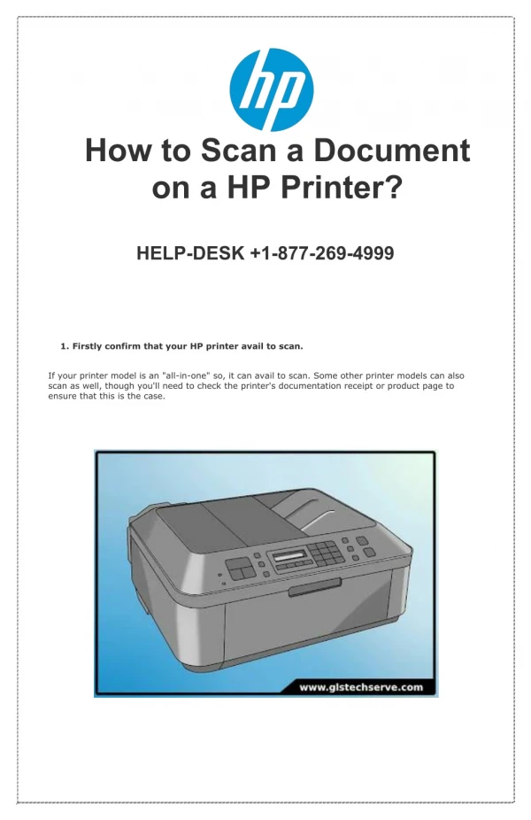 How To Scan A Document With HP Printer?