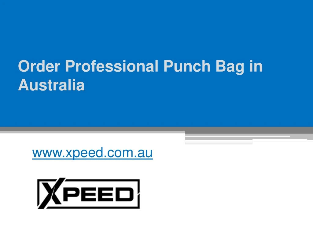 order professional punch bag in australia