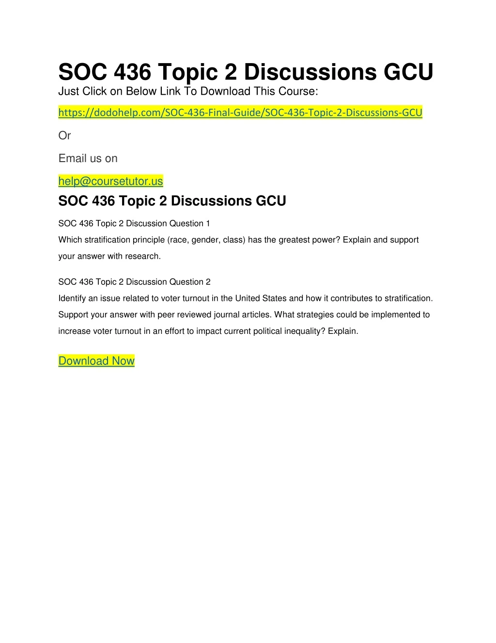 soc 436 topic 2 discussions gcu just click