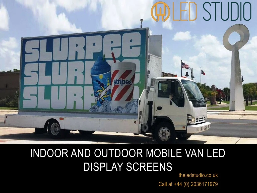 indoor and outdoor mobile van led display screens