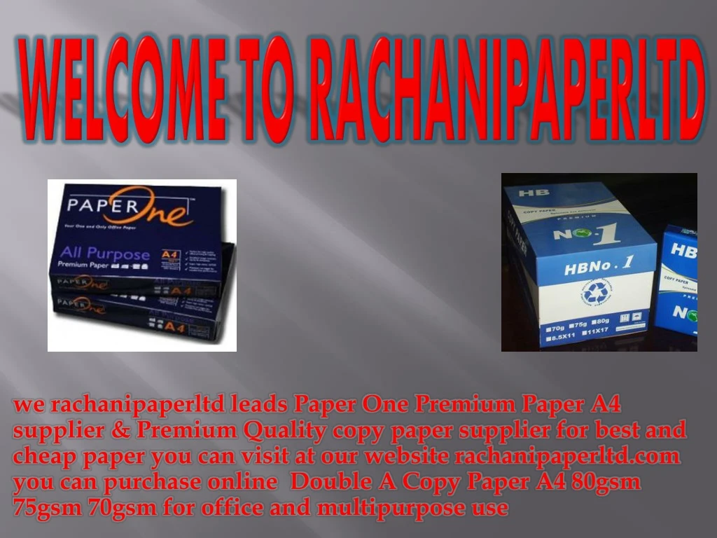 welcome to rachanipaperltd
