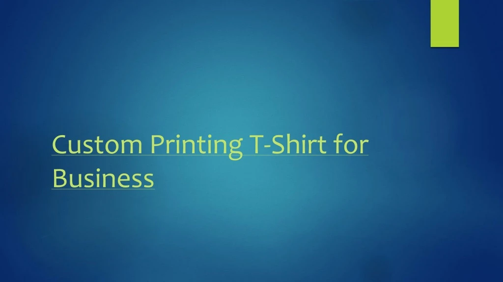 custom printing t shirt for business