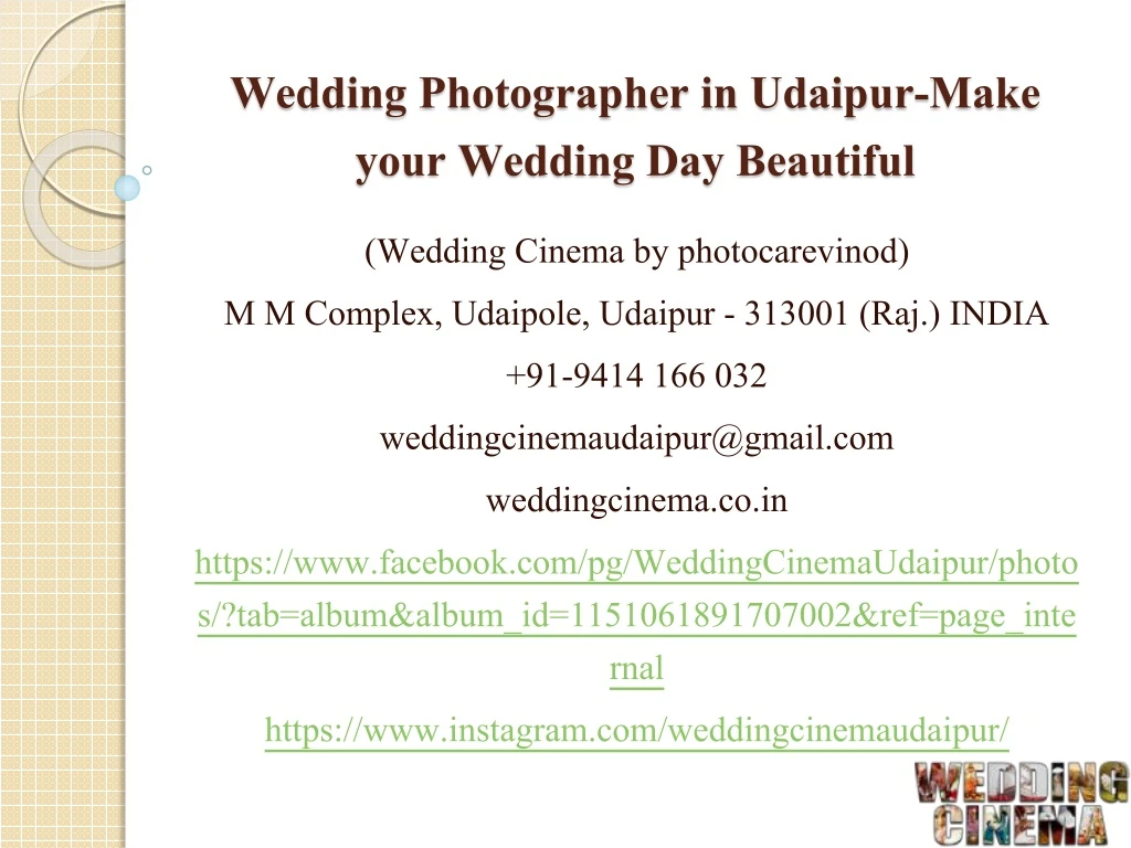 wedding photographer in udaipur make your wedding day beautiful