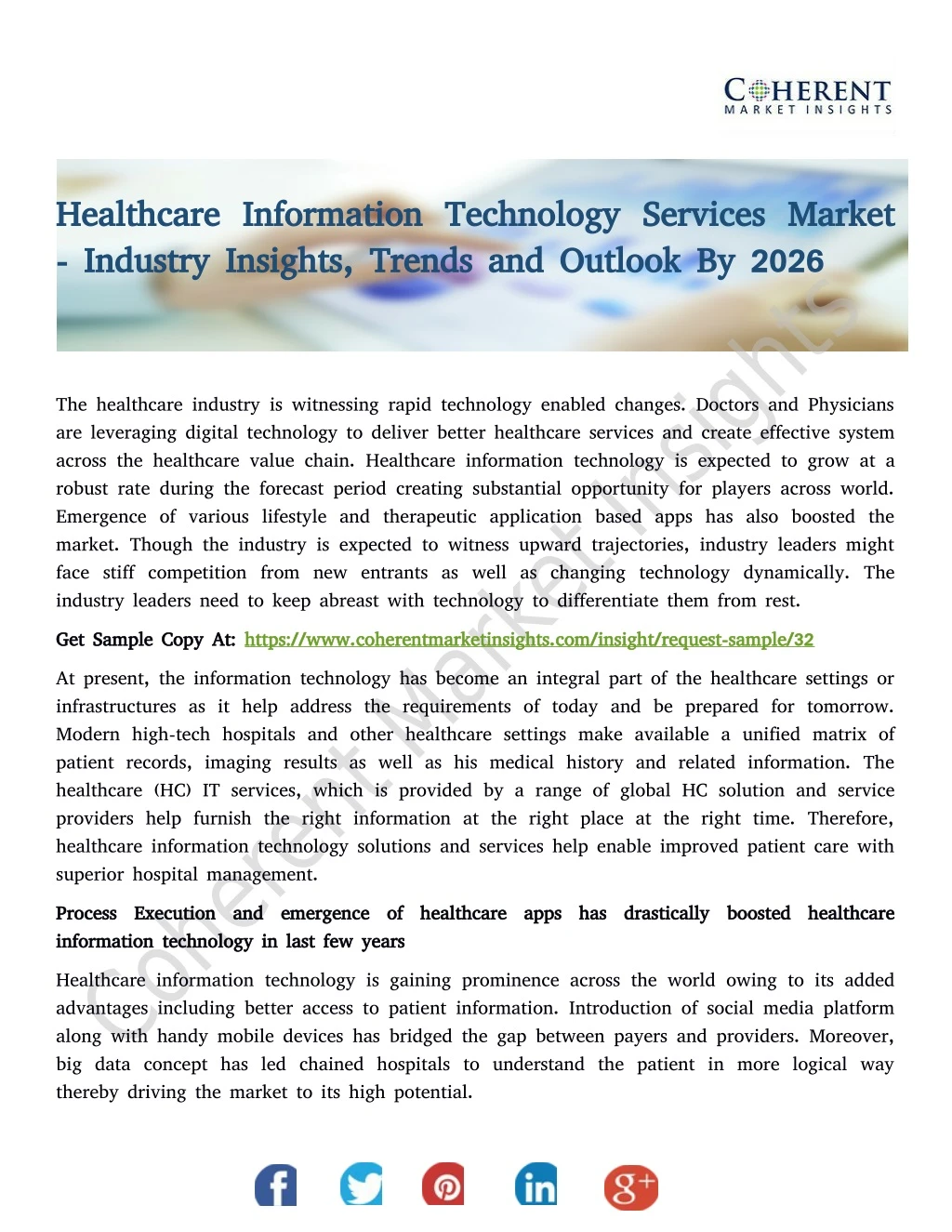 healthcare information technology services market