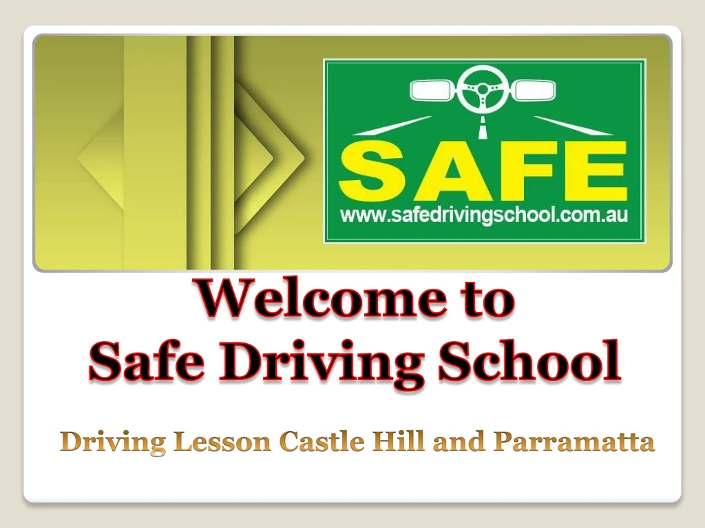 welcome to safe driving school