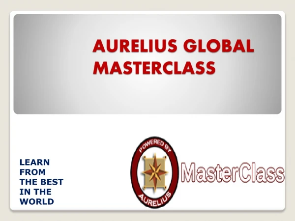 aurelius global masterclass