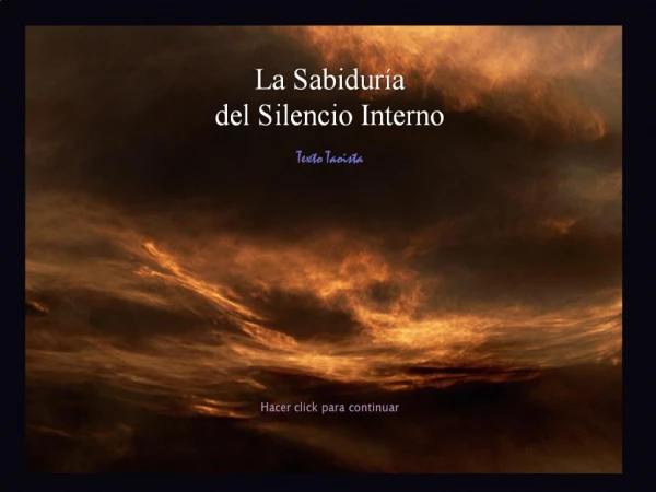 La Sabidur a del Silencio Interno