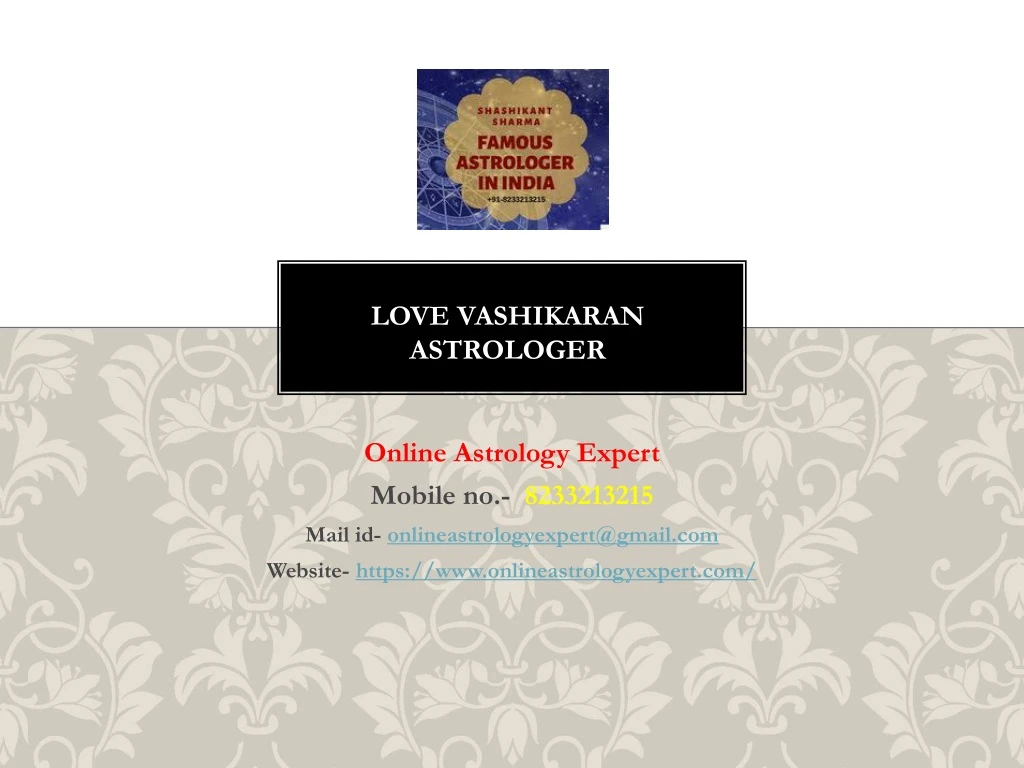 love vashikaran astrologer