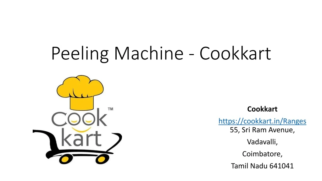 peeling machine cookkart