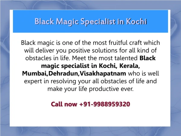91-9988959320 Black Magic Specialist in Bangalore
