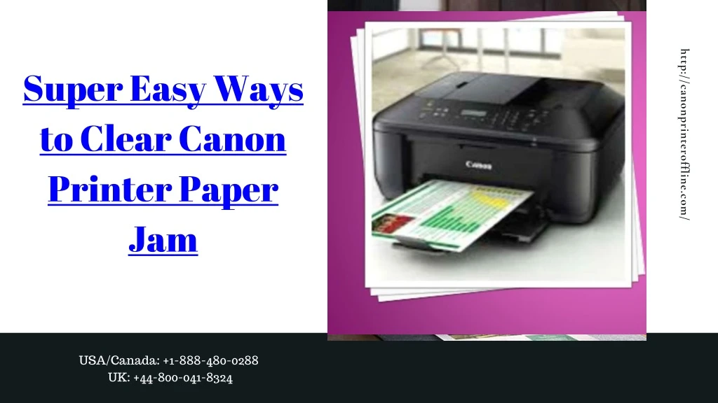 super easy ways to clear canon printer paper jam