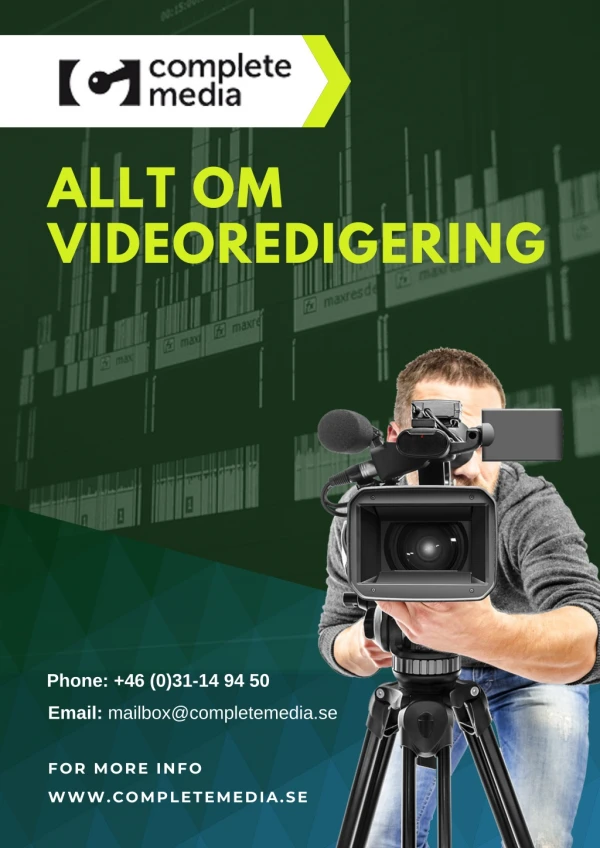 Allt om videoredigering