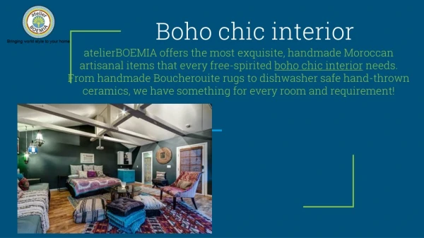 Handmade Boho Chic Interior Décor from atelierBOEMIA