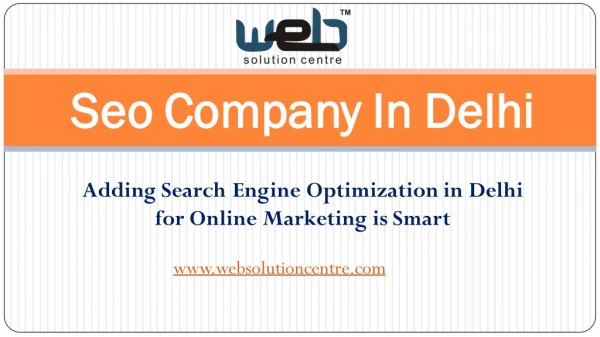 Search Engine Optimization In Delhi