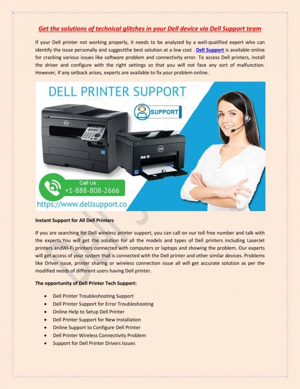 Get the solutions of technical glitches in your Dell device via Dell Support team