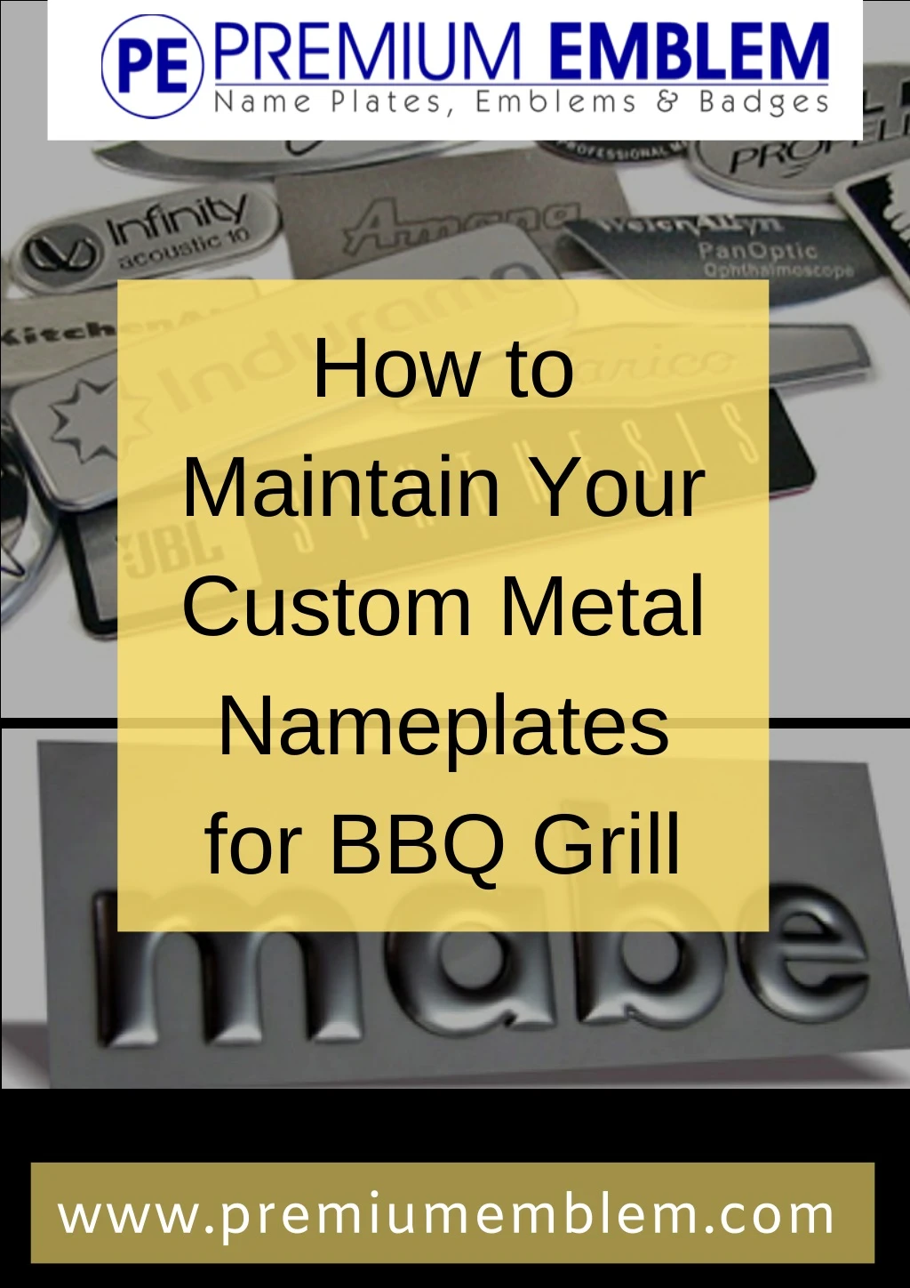 how to maintain your custom metal nameplates