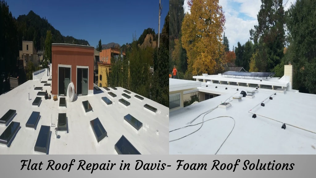 flat roof repair in davis foam roof solutions