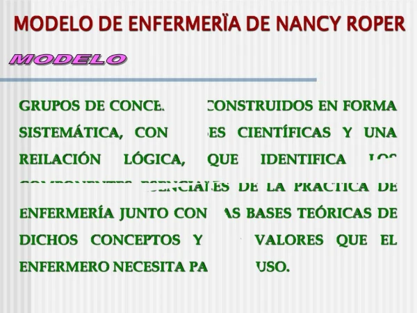 MODELO DE ENFERMER A DE NANCY ROPER