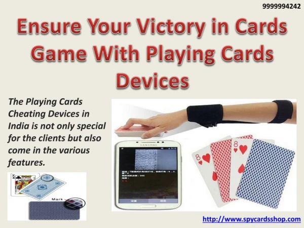 Ensure Your Victory in Cards Game With Playing Cards Devices