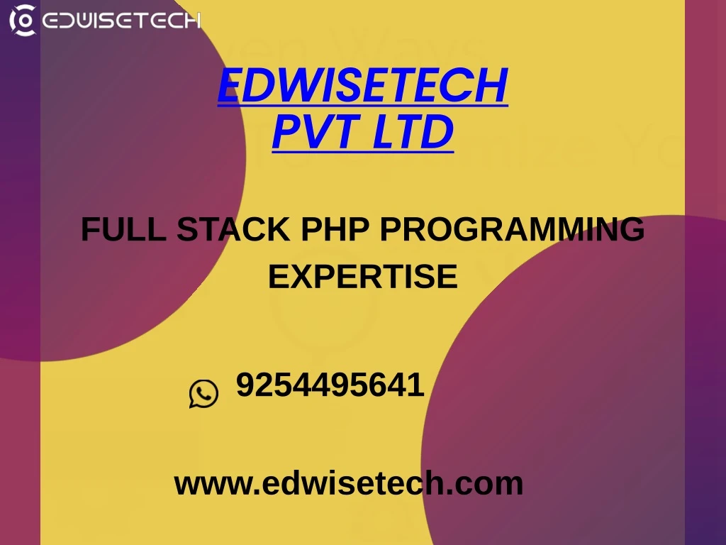 edwisetech pvt ltd