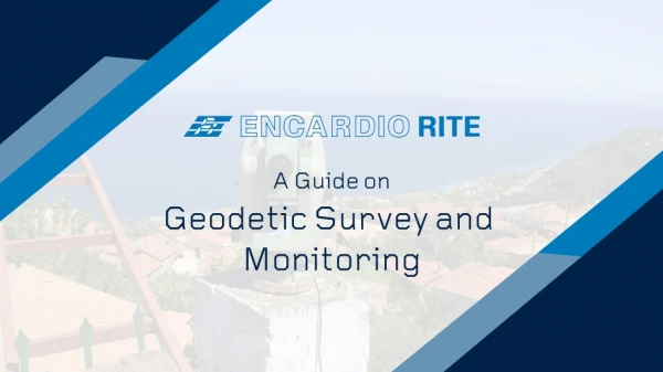 A Guide on Geodetic Survey and Monitoring