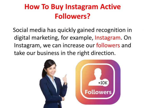 How To Buy Instagram Active Followers?