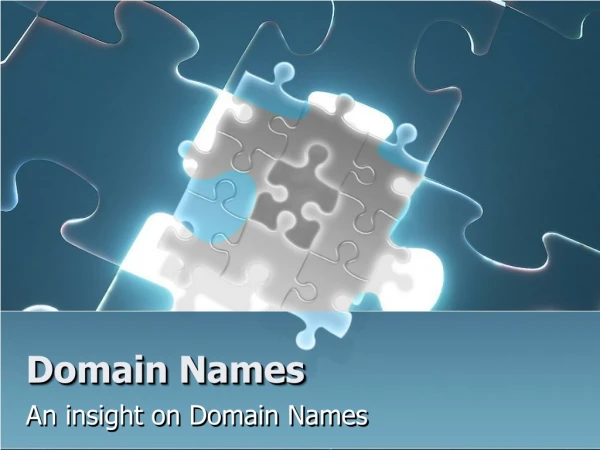 Domain Names: An insight on Domain Names