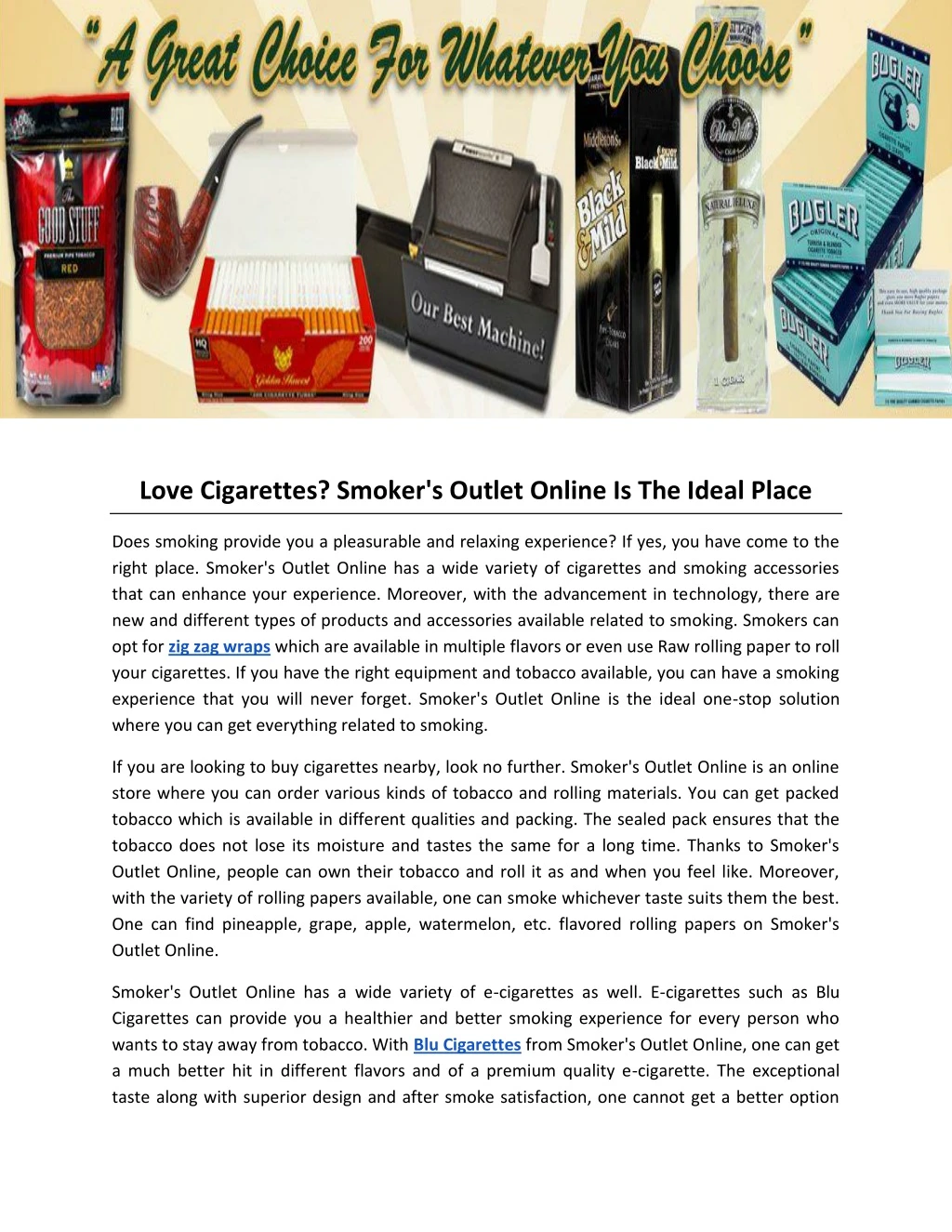 love cigarettes smoker s outlet online