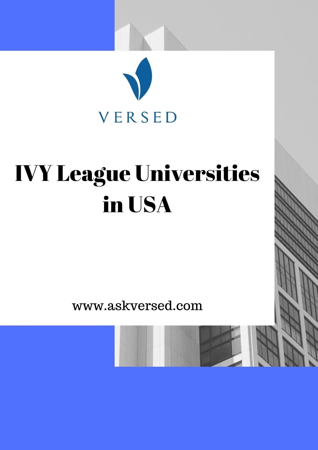 ivy league universities in usa