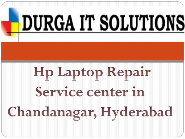 Hp service center in Chandanagar, Hyderabad