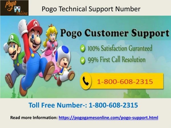 Contact Pogo technical support Number Help to any issue