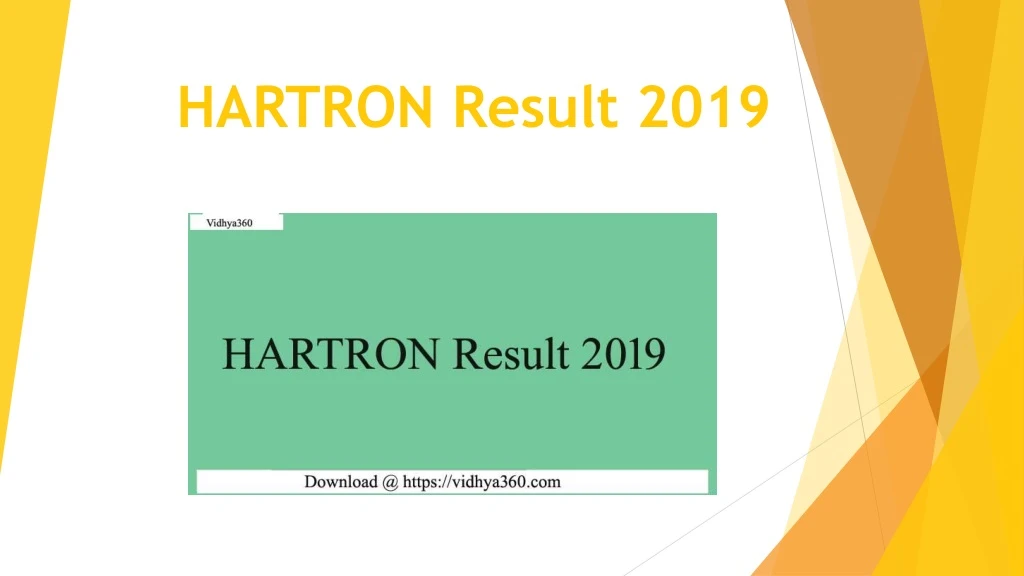 hartron result 2019