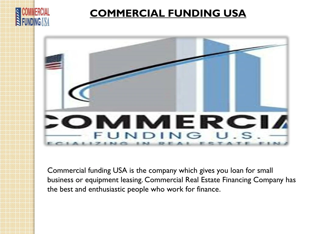 commercial funding usa