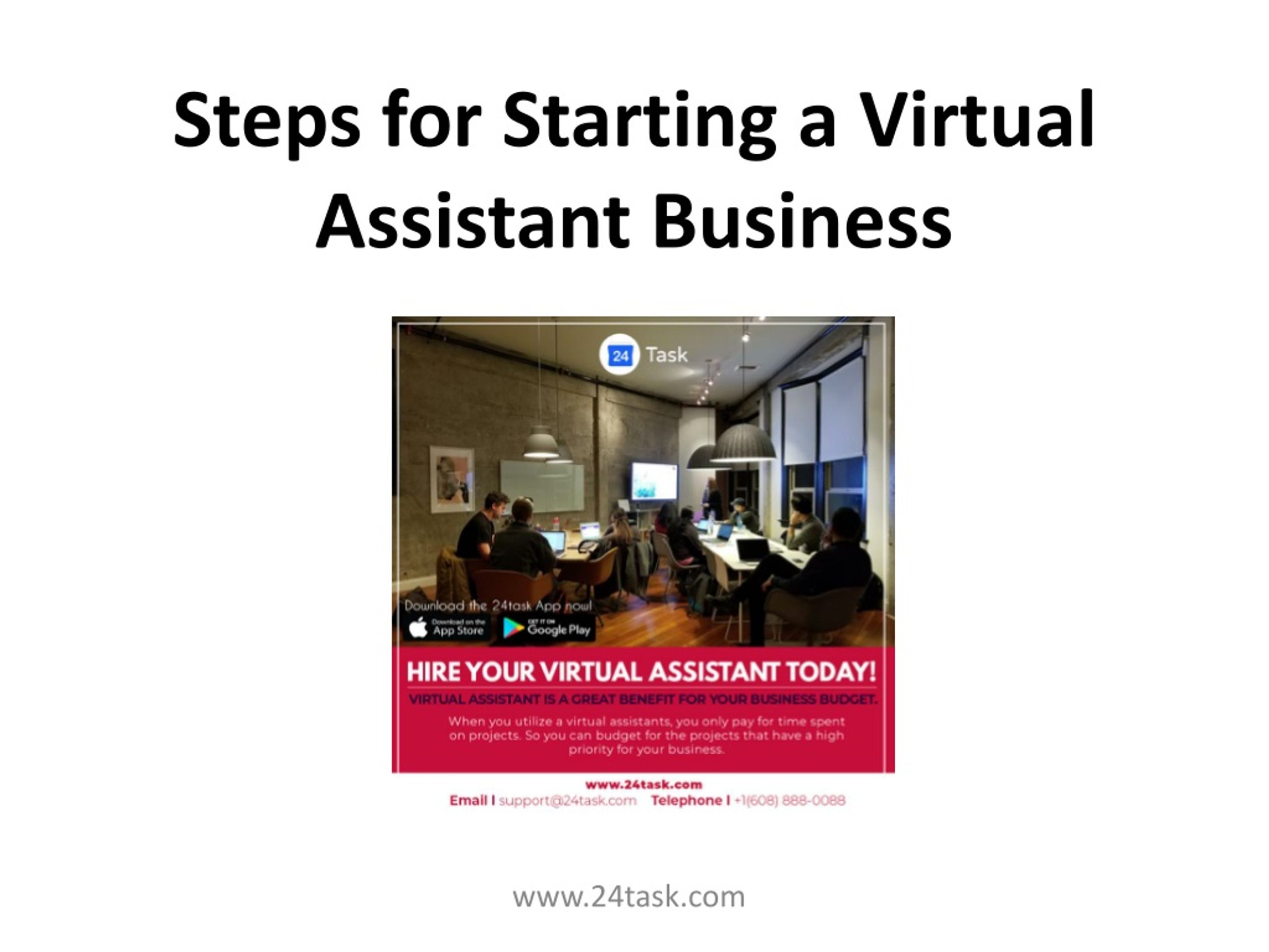 PPT - Steps for Starting a Virtual Assistant Business PowerPoint ...